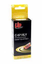 Cartus cerneala UPRINT CJ571XLYUP Galben 11 ml compatibil CLI 571XL Y 