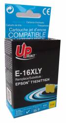 Cartus cerneala UPRINT EJ16XLYUP Galben 9 ml compatibil T1634T1624 