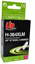 Cartus cerneala UPRINT HJ364XLMUP Magenta 12 ml compatibil CB324CN686 