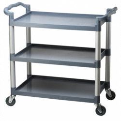 Carucior servire restaurant RAKI multifunctional 3 polite gri mic 84 5x43x95cm 