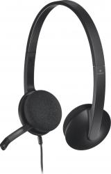 Casti cu Microfon Logitech H340 USB 2.0 Black 981-000475 