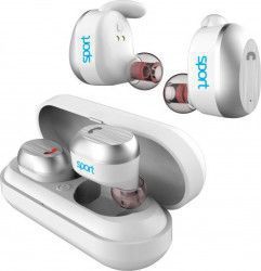 Casti Bluetooth Elari NanoPods Sport Wireless Albe