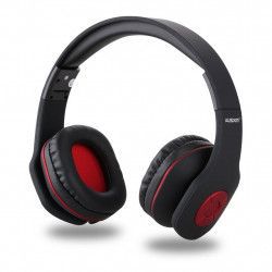 Casti audio AUSDOM AH862 Bluetooth 4.1 over-ear timp de redare pana la 18 ore negru-rosu 