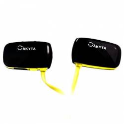 Casti Bluetooth 4.0 Akyta Sport AC-B91 in ear cu microfon comenzi pe casca cablu plat IPhone 6 Samsung Galaxy 