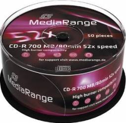 CD-R 700MB 52x MediaRange 50 buc set Cake 50 MR207