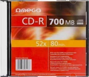 CD-R Omega 700MB 52X Slim Case 10 buc OMS 