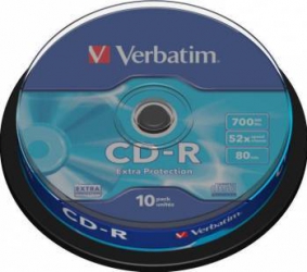 CD-R Verbatim Extra Protection 700MB 52X 10 buc.