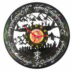 Ceas disc vinil sens invers - Lord of the Rings 