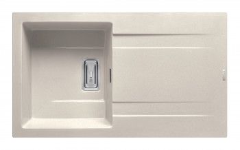 Chiuveta granit Pyramis KARTESIO 860x500 1B1D adancime 200mm reversibila valva dreptunghiulara finisaj bej