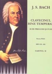 Clavecinul bine temperat pentru pian caietul 2 - J.S. Bach 