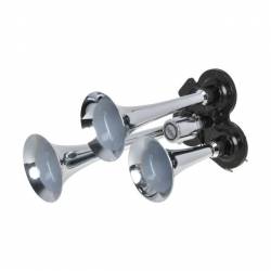 Claxon Pneumatic 3 Tonuri Cromat 12V24V Automax 