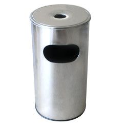 Co de gunoi cu scrumiera rotund pentru hotel fara galeata interioara 30l. 29 5x29 5xh60 5cm 