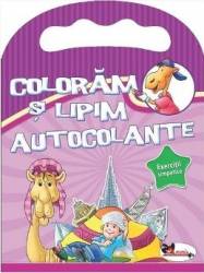 Coloram si lipim autocolante. Exercitii simpatice 