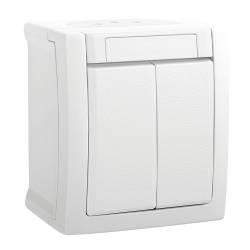 Comutator IP54 Pacific Panasonic Alb 