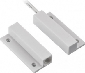 Contact magnetic ND-MC13S-W-10 culoare alba material plastic montare aparenta interspatiu 20mm dimensiuni 34 x 14 x 8mm set 10 bucati 