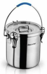 Container bidon inox cu capac pentru transportarea produselor alimentare D20x20cm 4 5L MN018996 