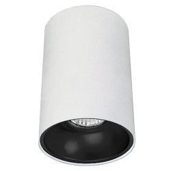 Corp beta sr rotund 1xgu10 alb cu reflector negru