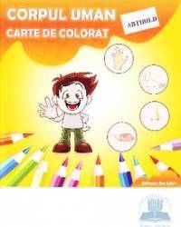 Corpul uman Carte de colorat cu abtibild 