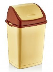 Cos gunoi cu capac batant RAKI FANTASY 35lt bej 