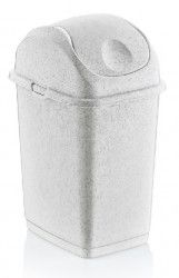 Cos gunoi cu capac batant RAKI ICIKALA 10lt marmor 