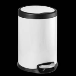 Cos gunoi cu pedala FANTASY 12L alb 