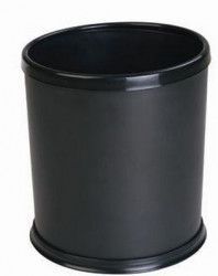 Cos gunoi hotelier RAKI cu inel de prindere sac menajer 24cm negru 