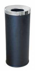 Cos gunoi metalic cu galeata interior 25xh61cm negru 