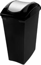 Cos gunoi negru cu capac batant SANREMO 40lt