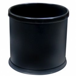 Cos gunoi oval hotelier RAKI cu inel de prindere sac menajer 48x20cm negru 