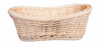 Cos oval RAKI paine fructe legume servire 25x15xH8cm culoare natural 