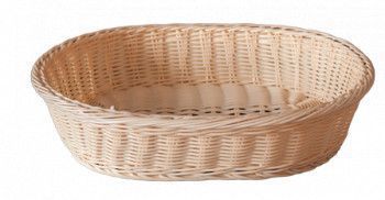 Cos oval RAKI paine fructe legume servire 41x31xH9cm culoare natural 