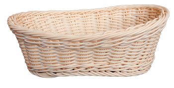Cos oval RAKI pezentare si expunere patiserie cofetarie 29x19xH10cm culoare natural 