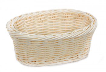 Cos RAKI servire paine fructe oval 20x13x8cm culoare natural 