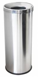 Cos rotund inox gunoi pentru hotel 25xh61cm 