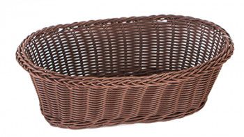 Cos servire paine fructe legume oval RAKI 28x17x9cm rezistent la apa culoare cafea 