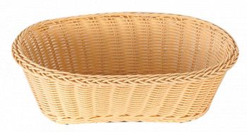 Cos servire paine fructe legume oval RAKI 28x17x9cm rezistent la apa culoare natural 