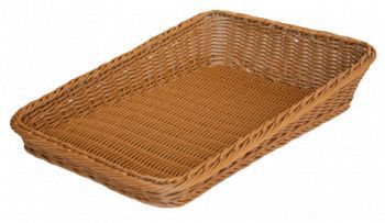 Cos servire paine fructe polyratan RAKI 40x35x4x10cm culoare cafea 