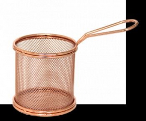 Cos servire rotund RAKI pentru cartofi prajiti snacks 9x9cm 