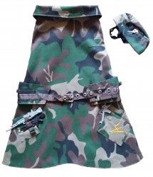 Costum militar N.A.T.O. Euroanimode marimea 5XL 56 - 60 cm camuflaj 