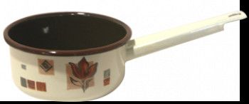 Cratita emailata cu coada Rustica 14cm 