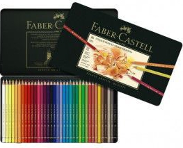 Creioane colorate Polychromos 36 culori cutie metal Faber-Castell 