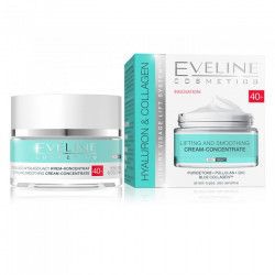 Crema lifting de zi si noapte Eveline Hyaluron Collagen 40+ 50 ml 
