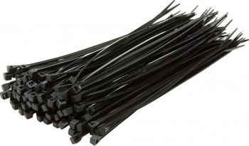 Curele fixare cabluri LogiLink 100buc 200x2.5mm Negru 