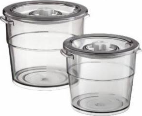 Cutii de depozitare Rommelsbacher Executive Rotunde cu capac 2L 4L Transparente 