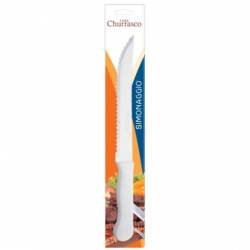 Cutit pentru paine 18cm SIMONAGGIO CHURRASCO cu maner alb MN015529 