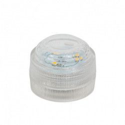 Decoratie rezistenta la apa LED 3 SMD baterie CR 2032 dimensiuni 30 x 23 mm alb - cald destinat pentru vaze de flori acvarii 