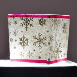 Decoratiune Craciun din sticla suport pentru lumanari 