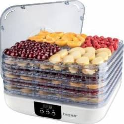 Deshidrator de fructe si legume Beper 90.507 350W 25kg Oprire automata Alb 