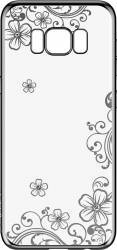 Devia Husa Silicon Joyous Samsung Galaxy S8 Plus G955 Silver Cristale Swarovski electroplacat 