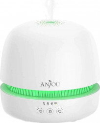Difuzor aromaterapie Anjou AJ-ADA019 300 ml LED 7 culori BPA free Oprire automata Alb 